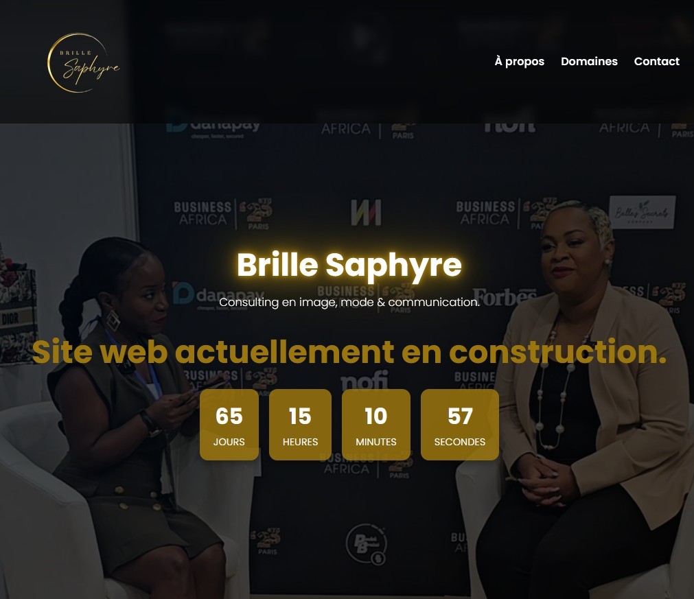 Brille Saphyre : Site web de conseil en image, mode & communication